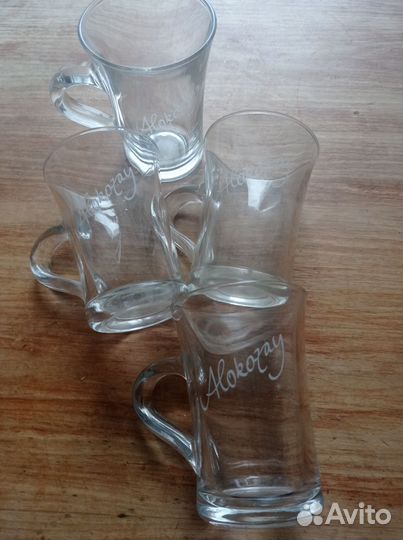 Кружка стекло новые