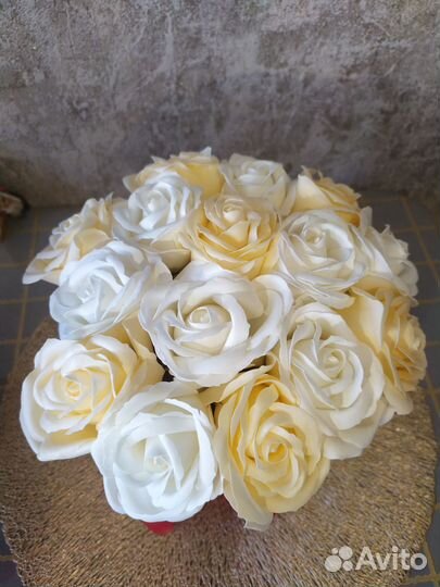 Букет цветов мыльные розы подарок