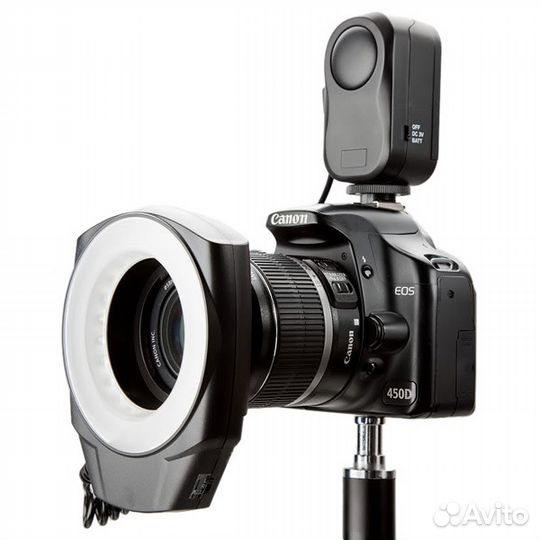 Кольцевая лампа на объектив фотокамеры