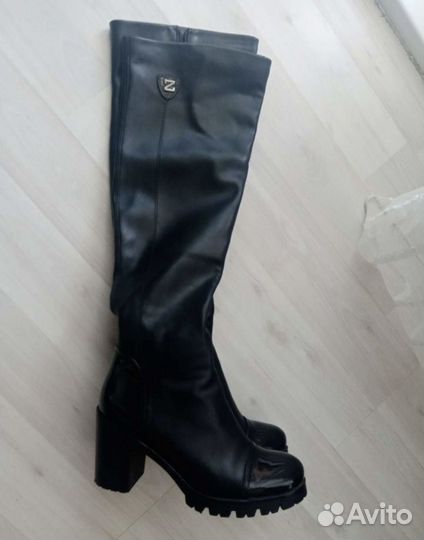 Сапоги ботфорты осень весна женские 37