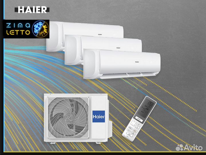 Мульти сплит-системы на 3 комнатыHaier 3u24gs1era