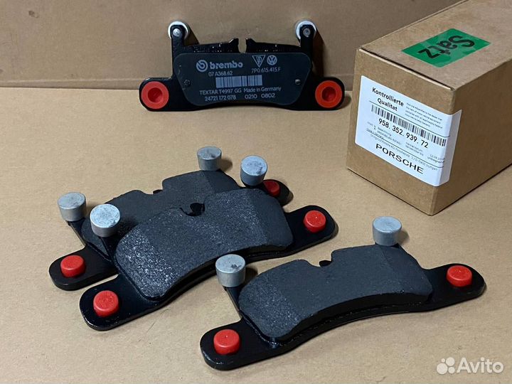 Колодки тормозные дисковые задние porsche