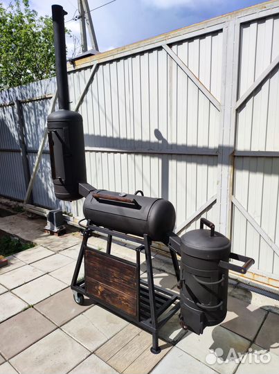 Мангал коптильня смокер