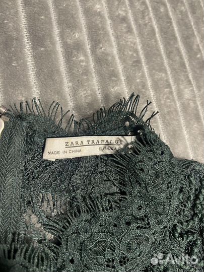Кружевная блуза Zara S