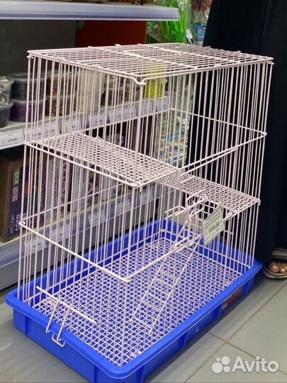 Клетка для грызунов/крыс/хорьков + деревянный дом