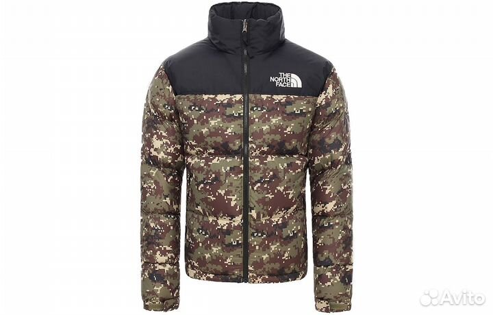 THE north face 1996 Collection Down Jacket Unisex Green Camouflage (XL)(88)