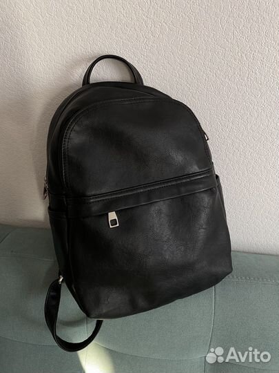 Рюкзак черный эко-кожа