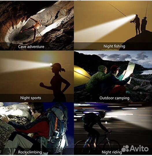 Налобный фонарь с датчиком