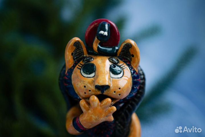 Керамическая фигурка маленькой Бастет