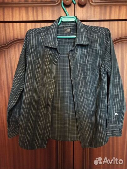 Рубашки 122-128 5 штук пиджак цена за всё