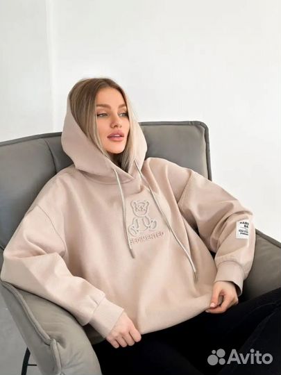 Худи женское оверсайз