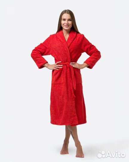 Махровый халат с именной вышивкой на заказ