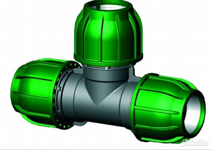 Тройник 110/110/110 для полива