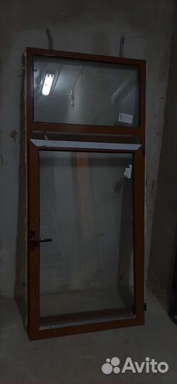 Окна пластиковые коричневые