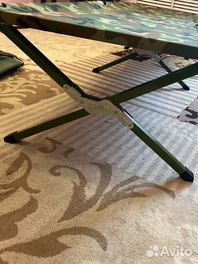 Раскладушка туристическая походная металлическая
