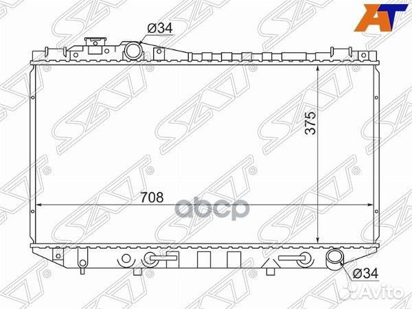 Радиатор Toyota Mark II (X80) 88-96 / Chaser (X