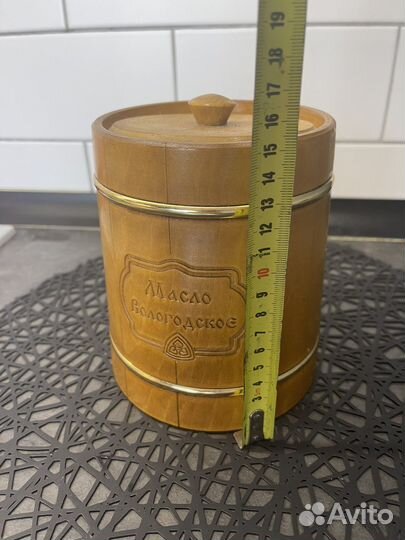 Бочонок деревянный и бочонок расписной