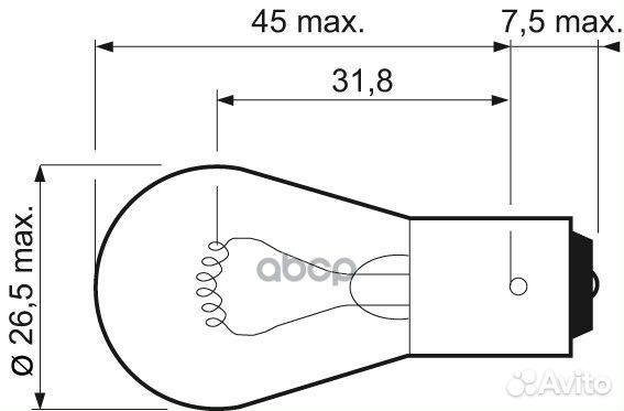 Лампочка 032201 Valeo