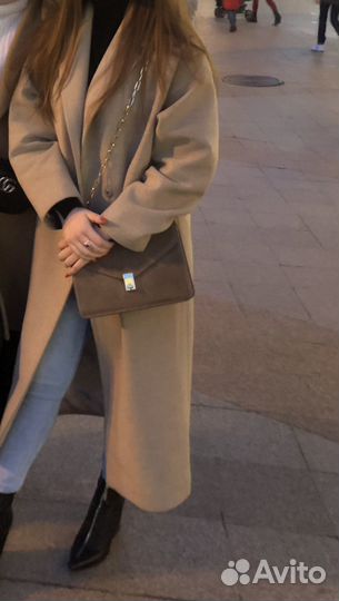 Драповое пальто размер m