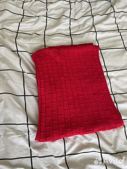 Вязанный шарф восьмерка