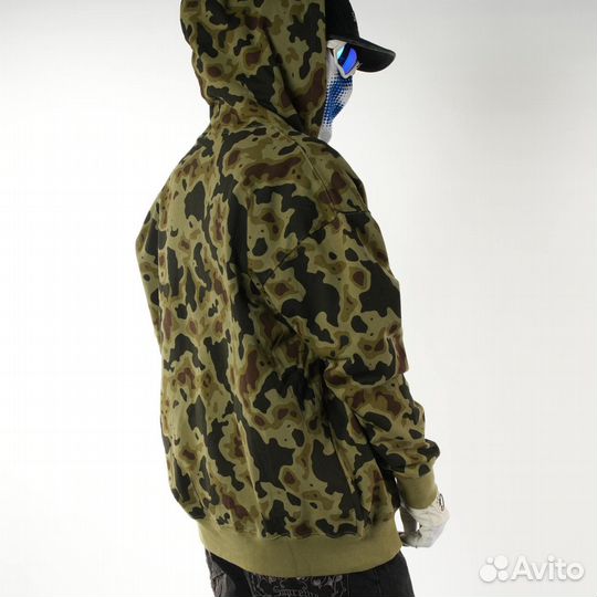 Зип худт CavEmpt зелёное Bape style