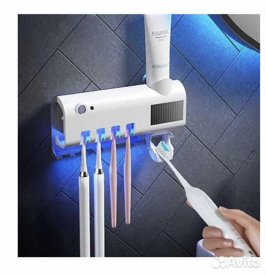 Стерилизатор уф зубных щеток. Дозатор пасты