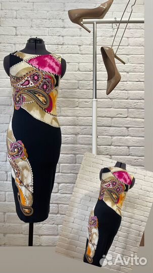 Платье Max Mara голубое Кельвин Кляйн красное