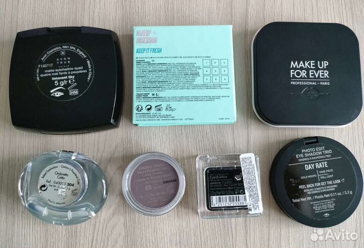 Палетки, тени б/у