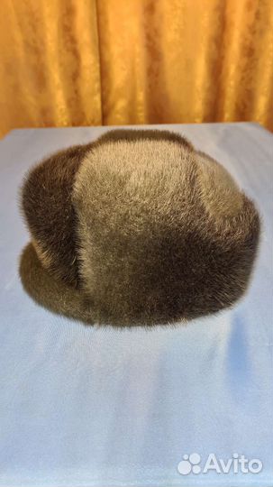 Мужская зимняя шапка с мехом из нерпы