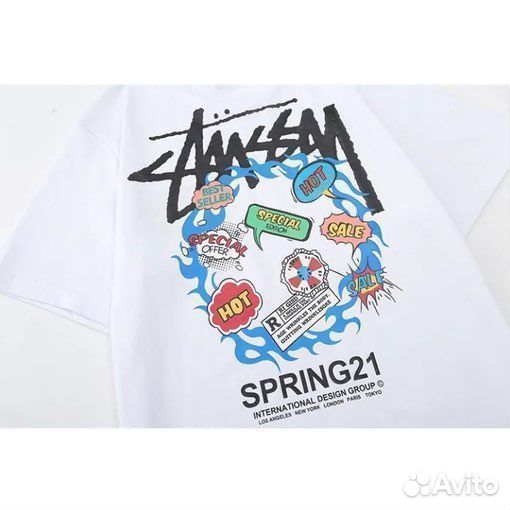 Футболка stussy Чёрная