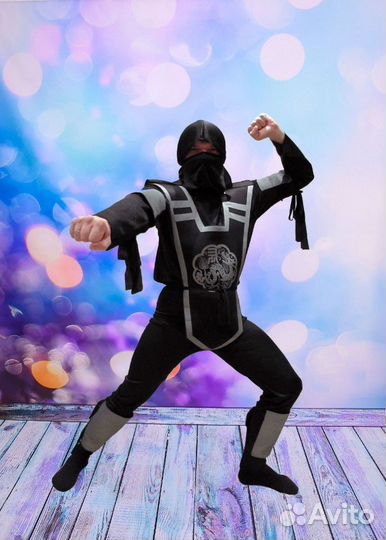 Прокат костюмов Черепашек ниндзя и черного ниндзя