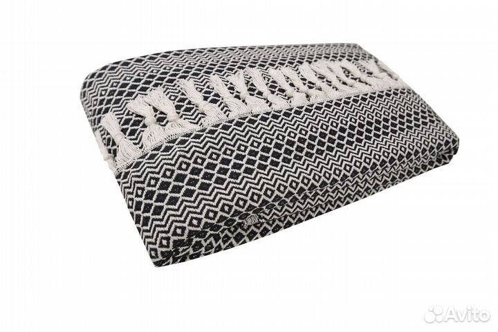 Плед хлопок Venera 200х230 см, цвет Антрацит