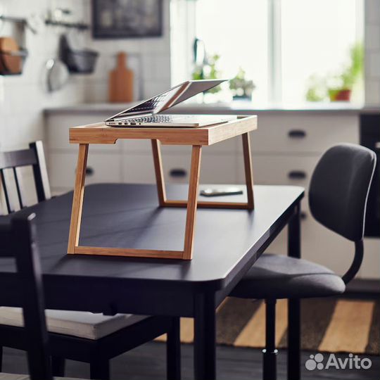 Поднос на ножках из бамбука IKEA оригинал