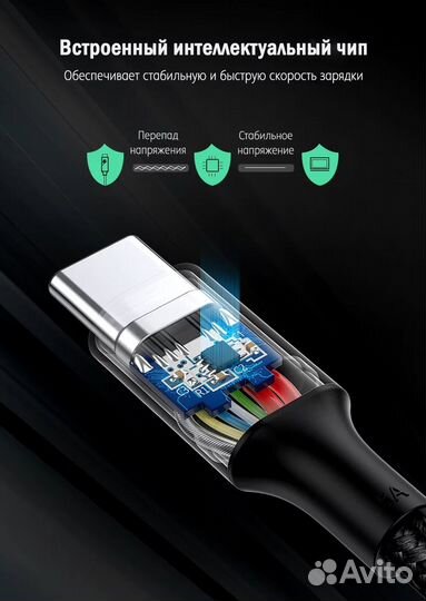 Кабель Ugreen USB-C USB-C 2.0 PD 100 Вт, 1 м