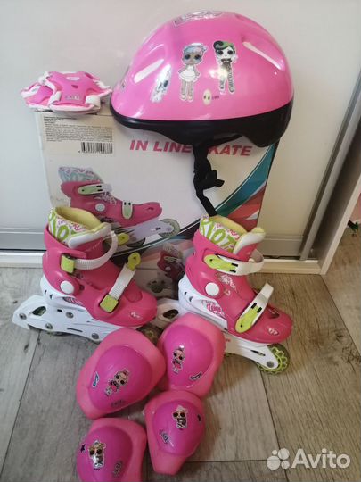 Роликовые коньки детские раздвижные