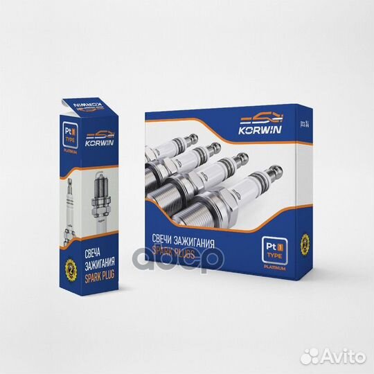 Свеча зажигания (аналог plzkbr7B8G) Double Plat