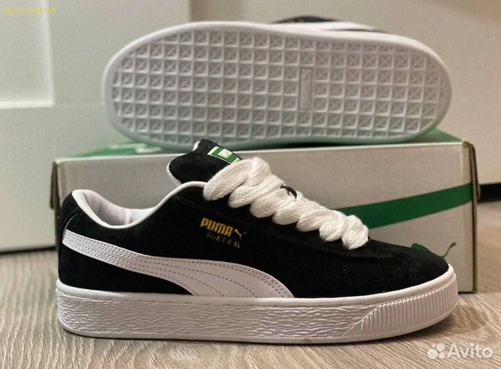 Кроссовки мужские Puma Suede XL “Black White “