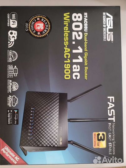 Маршрутизатор (Wi-FI роутер) Asus RT-AC68U - 2,4 и