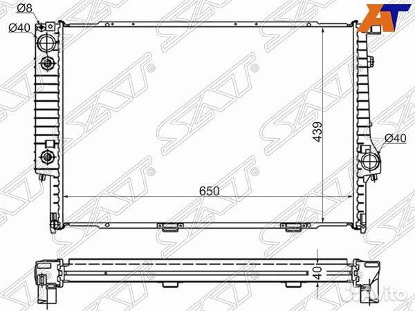 Радиатор BMW, BMW 5 series, BMW 5-series E34 88-95