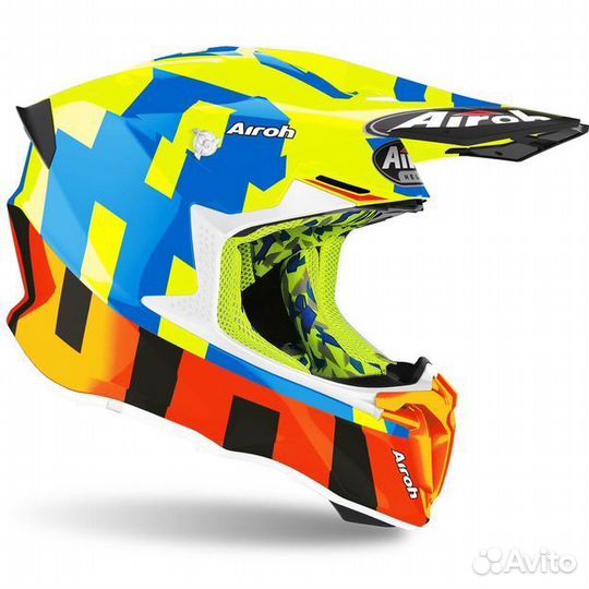 Шлем Airoh Twist 2.0 (Bit Yellow Gloss, L)