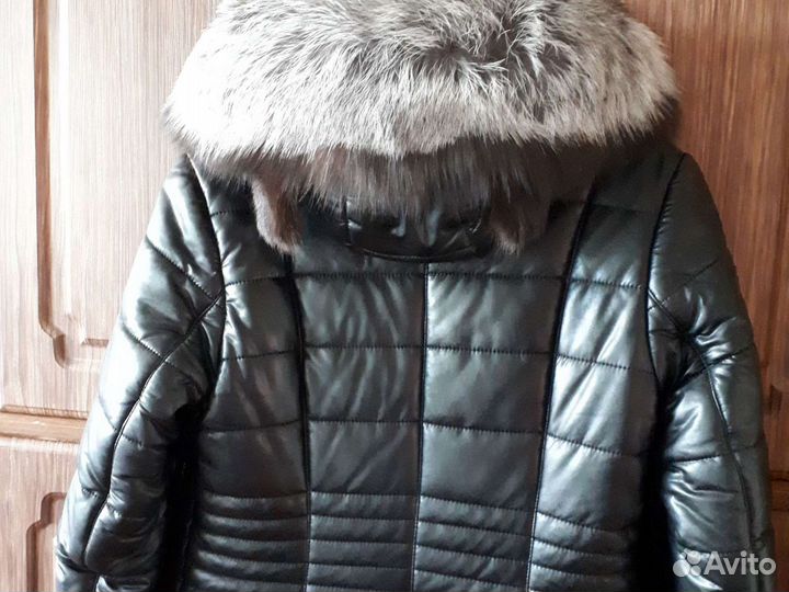 Дубленка женская, кожа, короткая