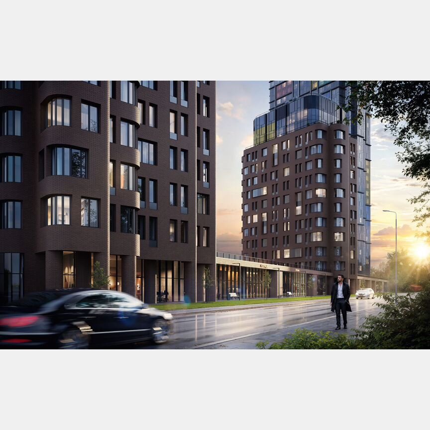 1-к. квартира, 41,6 м², 2/43 эт.