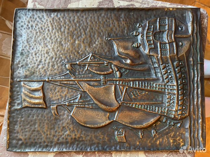 Картина чеканка СССР