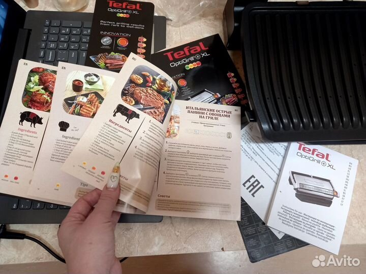 Электрогриль tefal optigrill xl