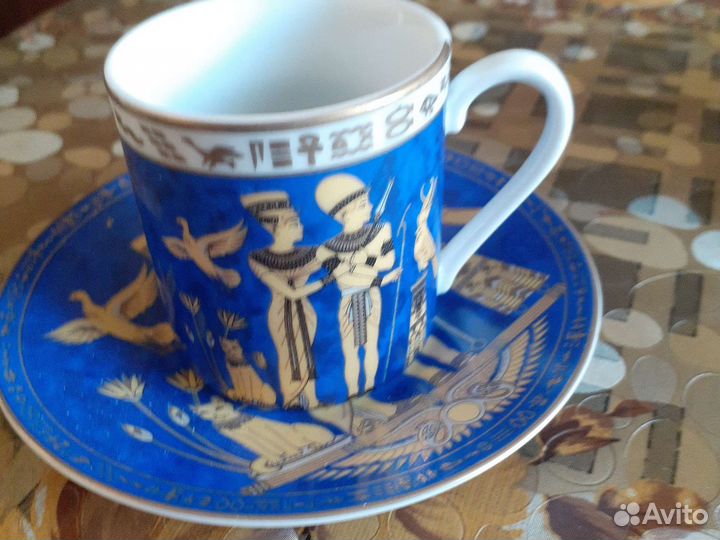 Кофейный сервиз новый Греция на 6 персон фарфор