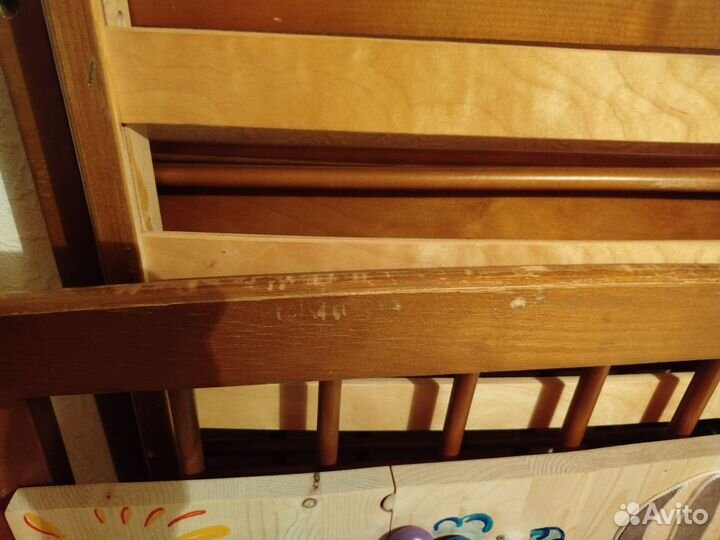 Детская кроватка б/у с матрасом