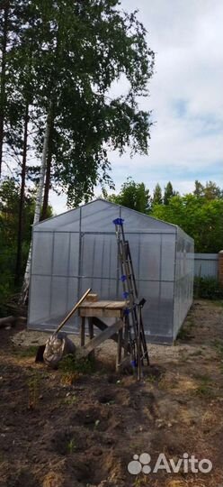 Теплица поликарбонат деревянные