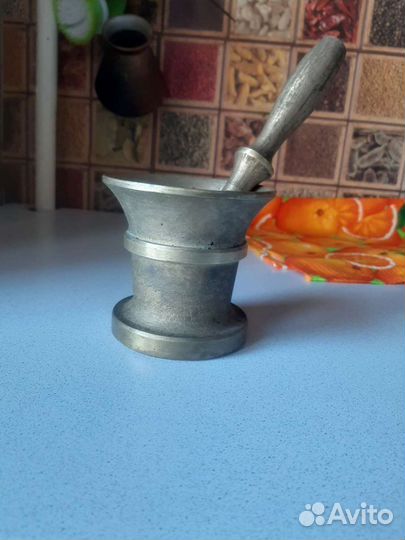 Ступка с пестиком,латунь бронза, ссср, торг есть