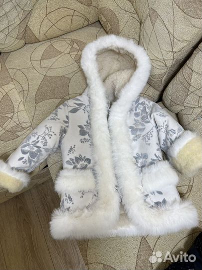 Дубленка на девочку овчина