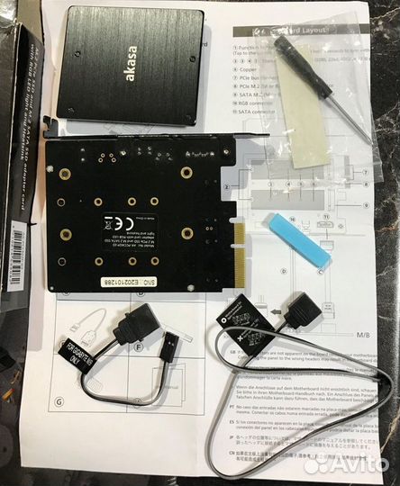 Адаптер для накопителя М2 SSD Akasa AK-pccm2P-03